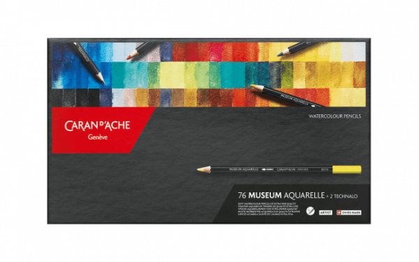 Boite de 76 crayons aquarelle MUSEUM Aquarelle Caran d’Ache