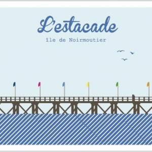 Carte postale BILLPAPER l'Estacade Ile de Noirmoutier