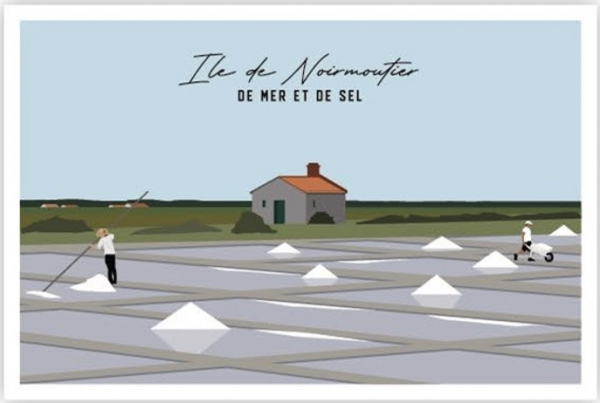 Carte postale BILLPAPER Ile de Noirmoutier de mer et de sel