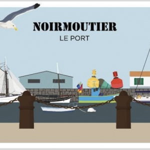 Carte postale BILLPAPER Noirmoutier le port