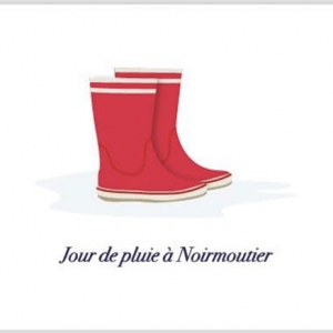 Carte postale BILLPAPER Ile de Noirmoutier jour de pluie
