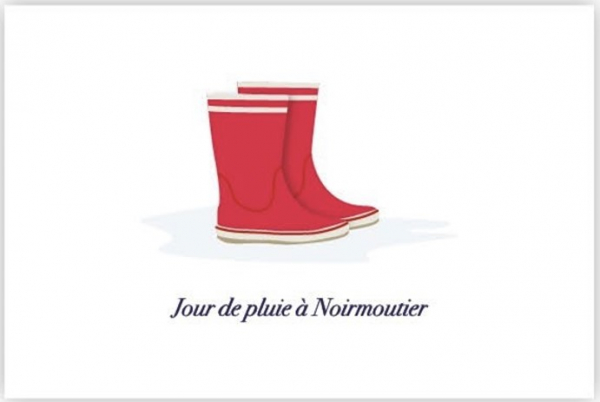 Carte postale BILLPAPER Ile de Noirmoutier jour de pluie