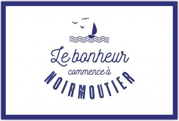 Carte postale BILLPAPER Le bonheur commence à Noirmoutier