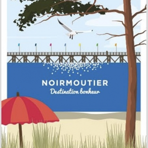 Carte postale BILLPAPER Noirmoutier Destination Bonheur