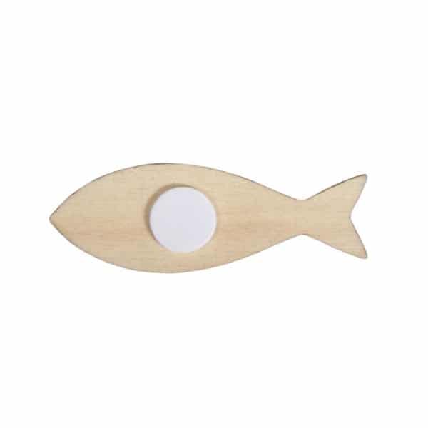 Décorations RAYHER maritime en bois Poissons bleu clair et bleu foncé avec adhésifs 8 pièces – Image 2