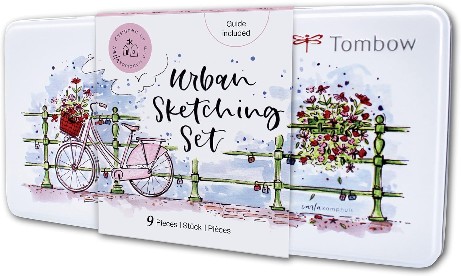 Set Urban sketching TOMBOW - set croquis dessin avec guide