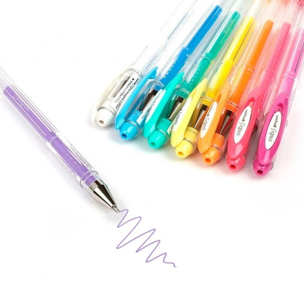 Stylo roller encre gel UNIBALL Signo - gamme pastel Pointe moyenne