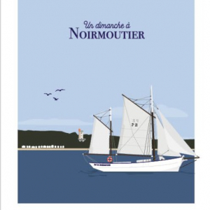 Affiche BILPAPER Un dimanche à Noirmoutier