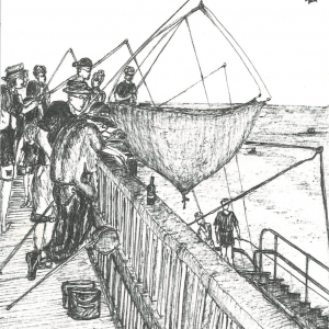 Carte postale ILEANE Souvenirs de pêche à l'estacade
