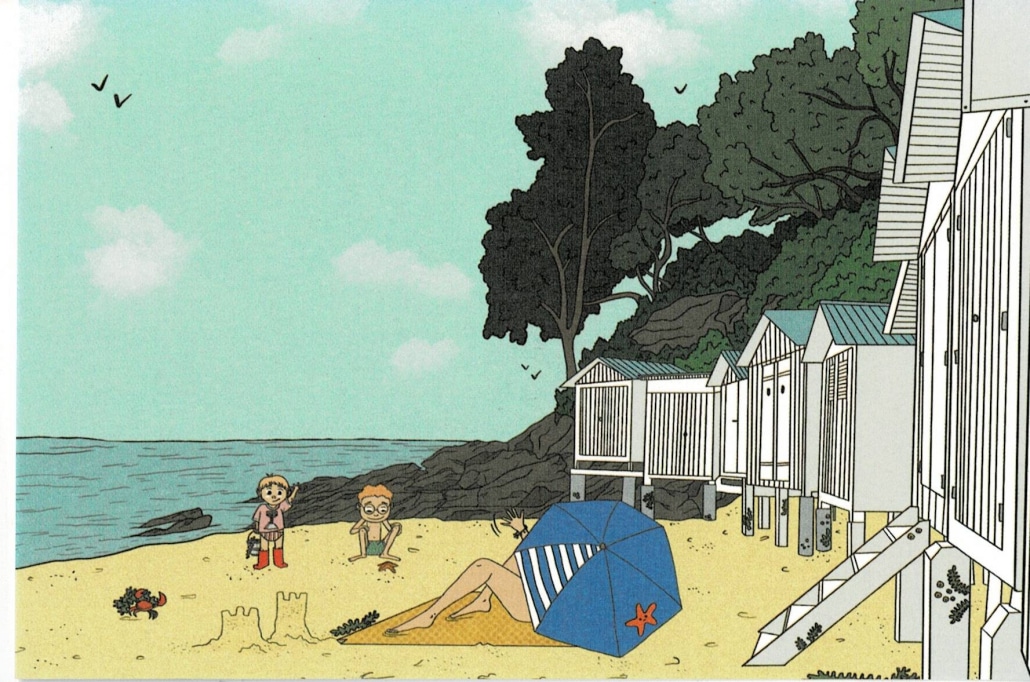Carte postale FOURMI DESSINE Plage de l'Anse rouge
