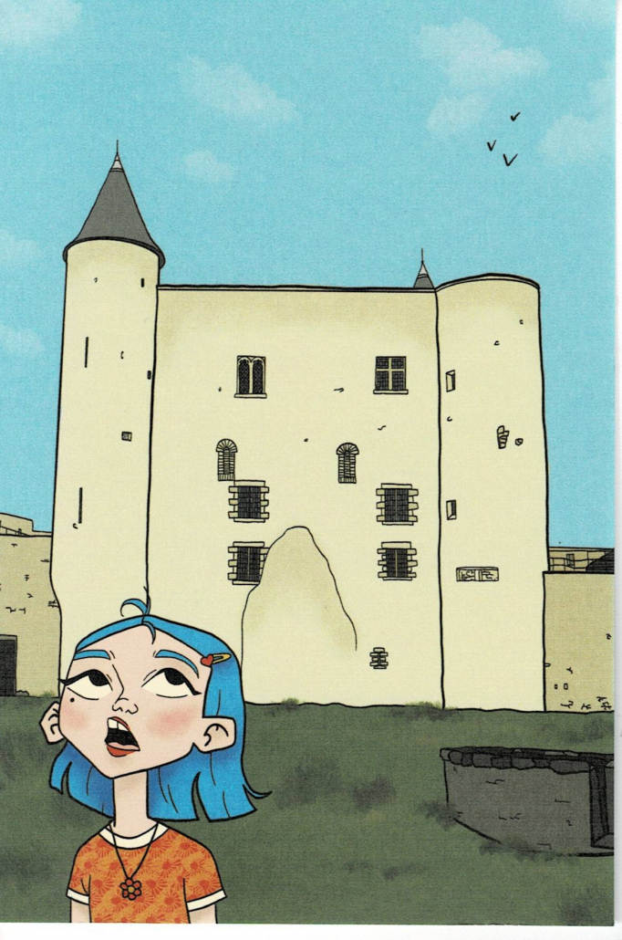 Carte postale FOURMI DESSINE Château de Noirmoutier