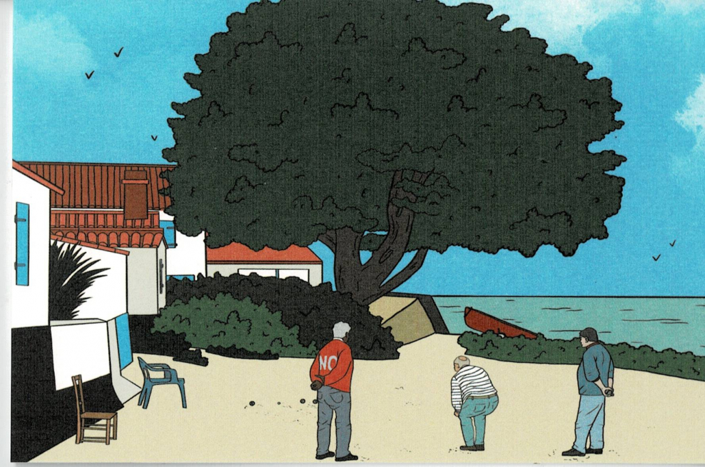 Carte postale FOURMI DESSINE Plage de la Madeleine Le Viel
