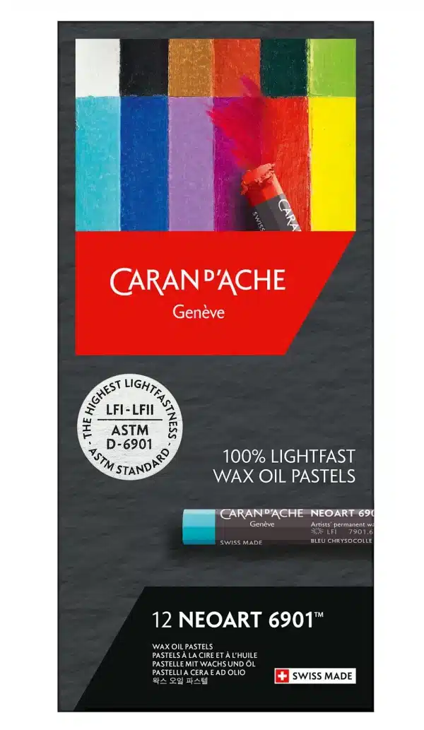 NEOART 6901 – Coffret Pastels à l’huile Caran d’Ache 12 teintes