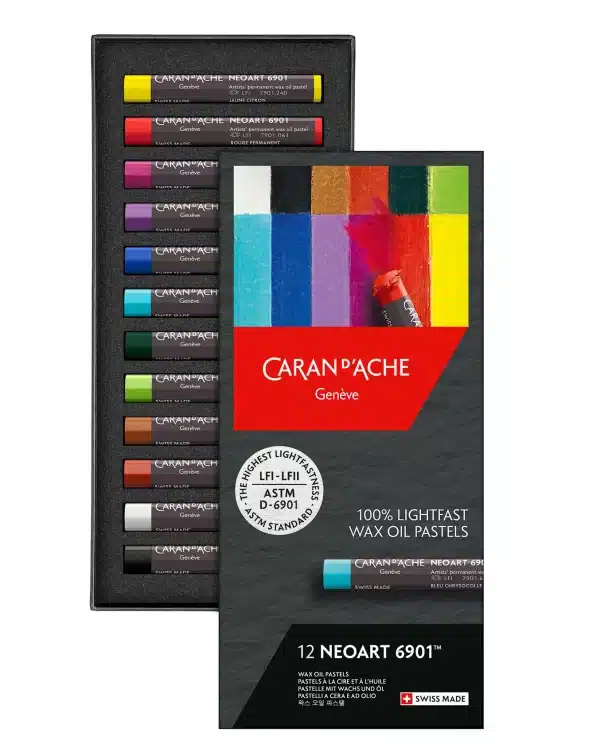 NEOART 6901 – Coffret Pastels à l’huile Caran d’Ache 12 teintes – Image 2