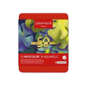 NEOCOLOR II Aquarellable – EDITION Spéciale Coffret 10 teintes - thème LUSH CARAN D'ACHE