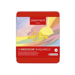 NEOCOLOR II Aquarellable – EDITION Spéciale Coffret 10 teintes - thème PASTEL CARAN D'ACHE