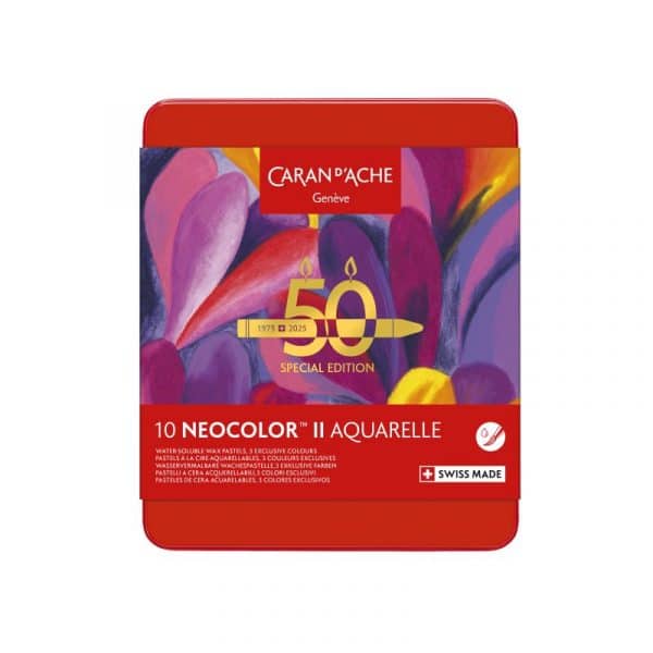 NEOCOLOR II Aquarellable – EDITION Spéciale Coffret 10 teintes - thème POP CARAN D'ACHE