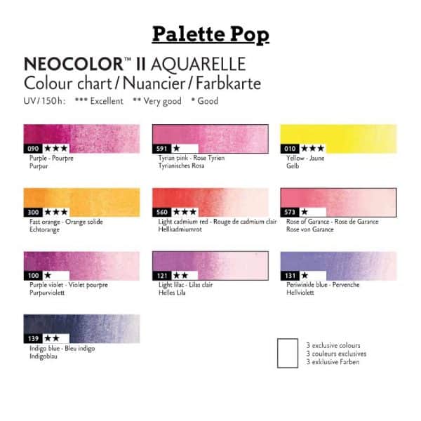 NEOCOLOR II Aquarellable – EDITION Spéciale Coffret 10 teintes - thème POP CARAN D'ACHE – Image 3