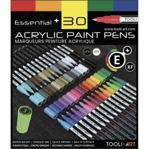 Feutres acryliques TOOLI ART- 30 couleurs ESSENTIAL+ Pointe Extra Fine