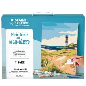 Graine créative - Peinture au numéro Phare 30cmx40cm