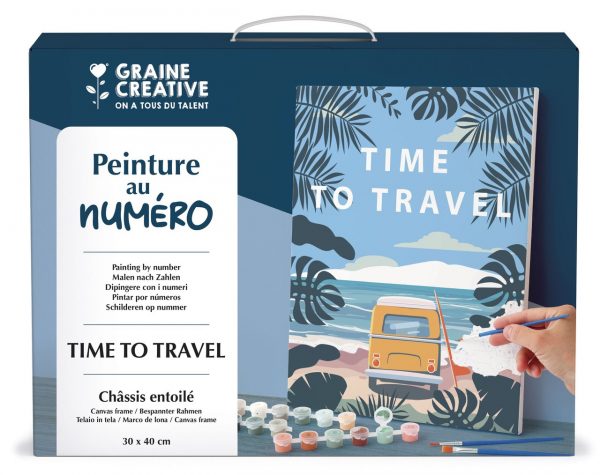 Graine créative - Peinture au numéro Time to travel 30cmx40cm