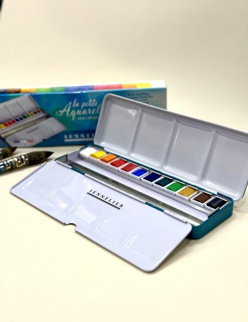 Sennelier - La Petite Aquarelle Fine boite métallique 12 1/2 godets