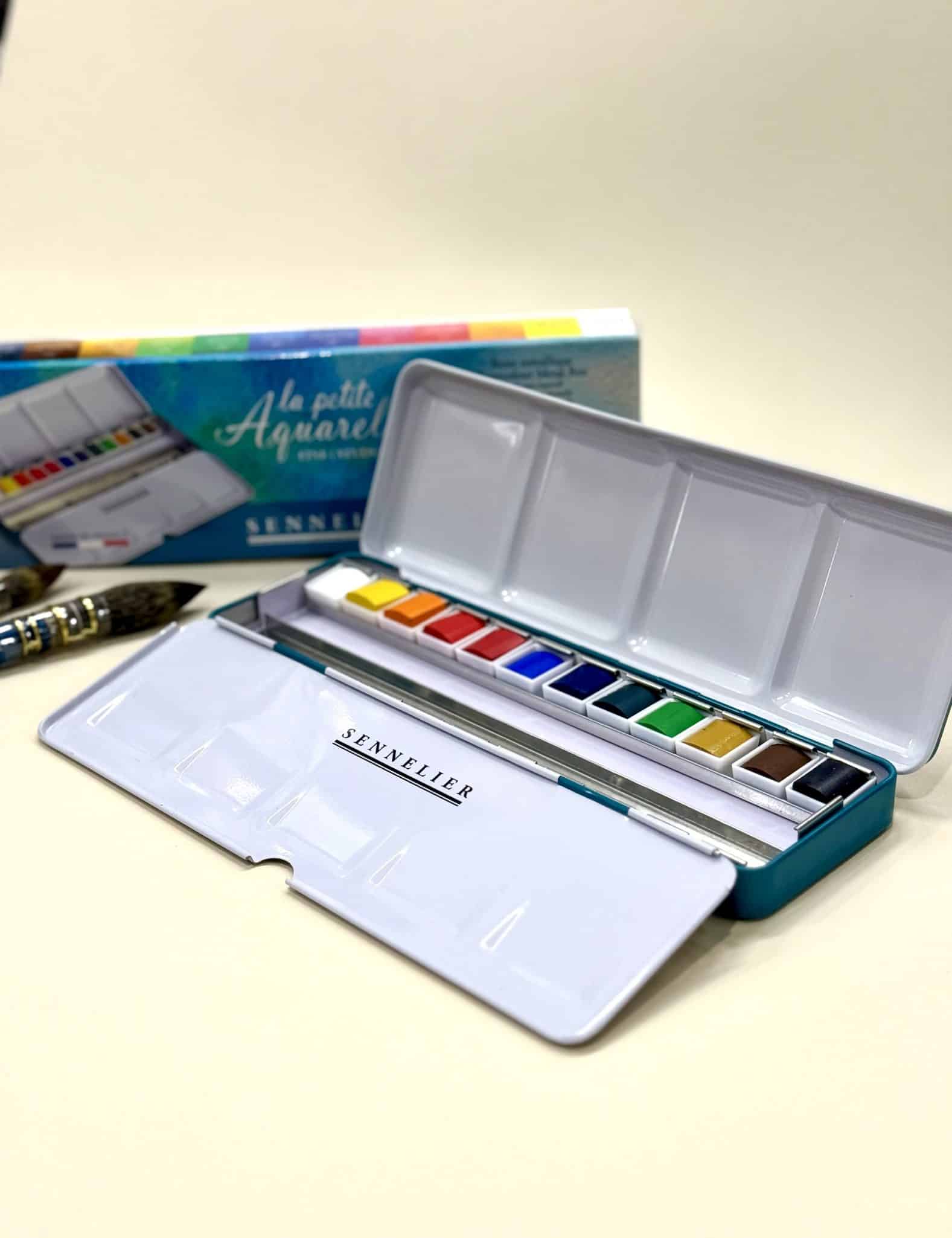 Sennelier - La Petite Aquarelle Fine boite métallique 12 1/2 godets